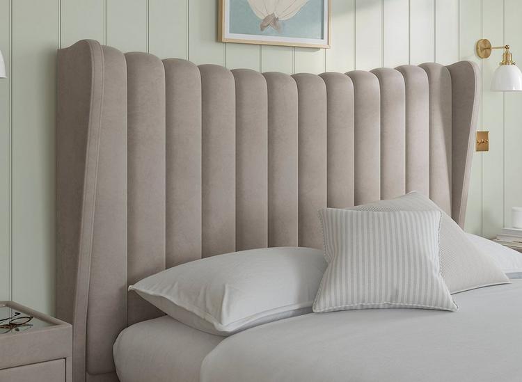 Easterly Furniture Wingback curvy panel bed Gaslift Ottoman Bed Frame Easterly Furniture Wingback curvy panel bed Gaslift Ottoman Bed Frame