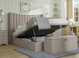 Easterly Furniture Wingback curvy panel bed Gaslift Ottoman Bed Frame Easterly Furniture Wingback curvy panel bed Gaslift Ottoman Bed Frame