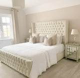 Easterly Furniture Winged Bed Frame, Ottoman Storage Bed Frame