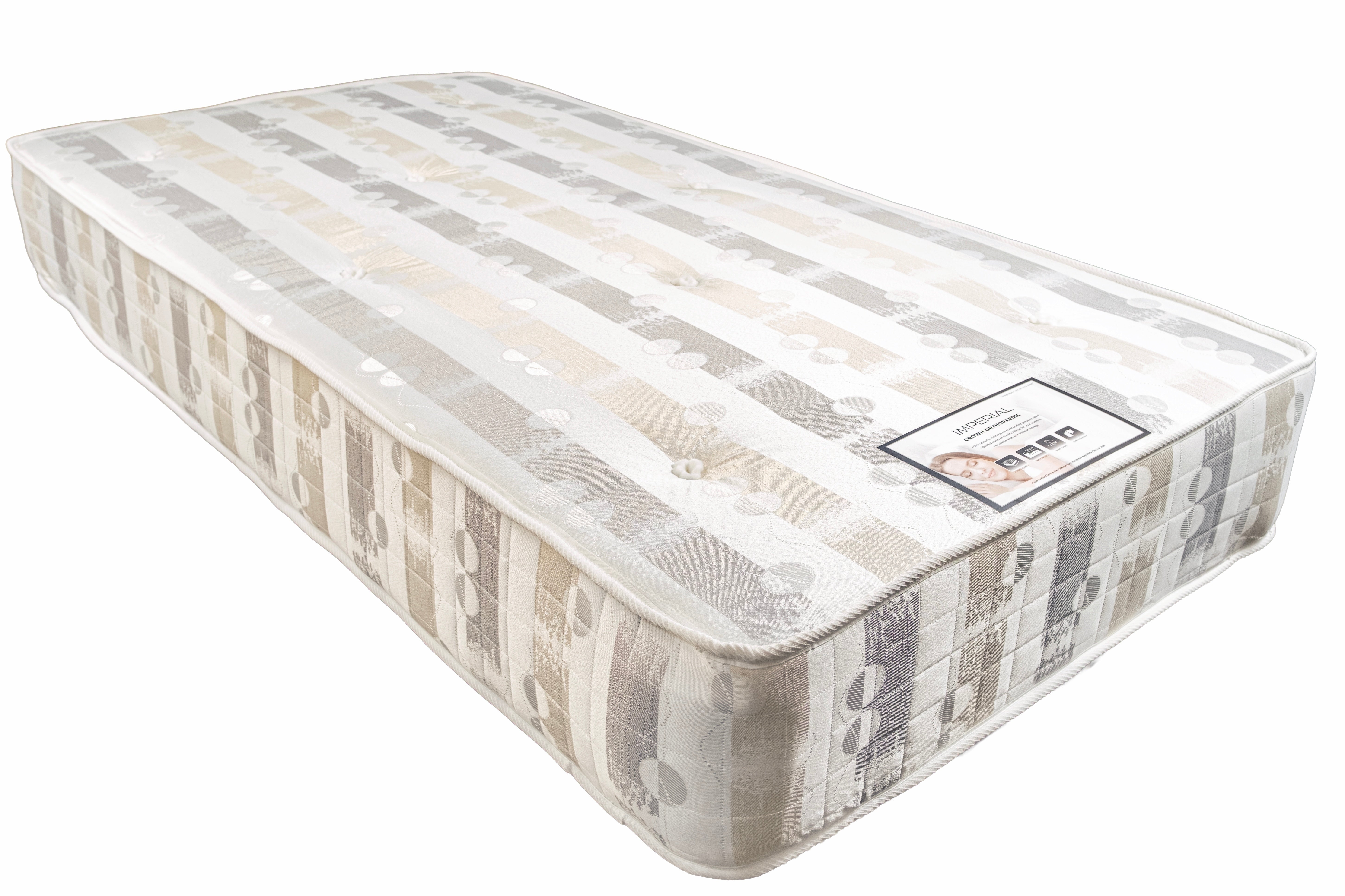 Extra Firm 10.6" Orthopedic Mattress | Heavy Duty 12.5 Gauge Open Coil Spring | High-Density Foam & Dual Polypad Support