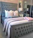 Easterly Furniture Arizona line down Bed 48'' Floor Standing Headboard