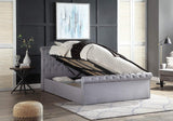 Luxury Sleigh Bed Frame | Headboard Stranded Hight 48''