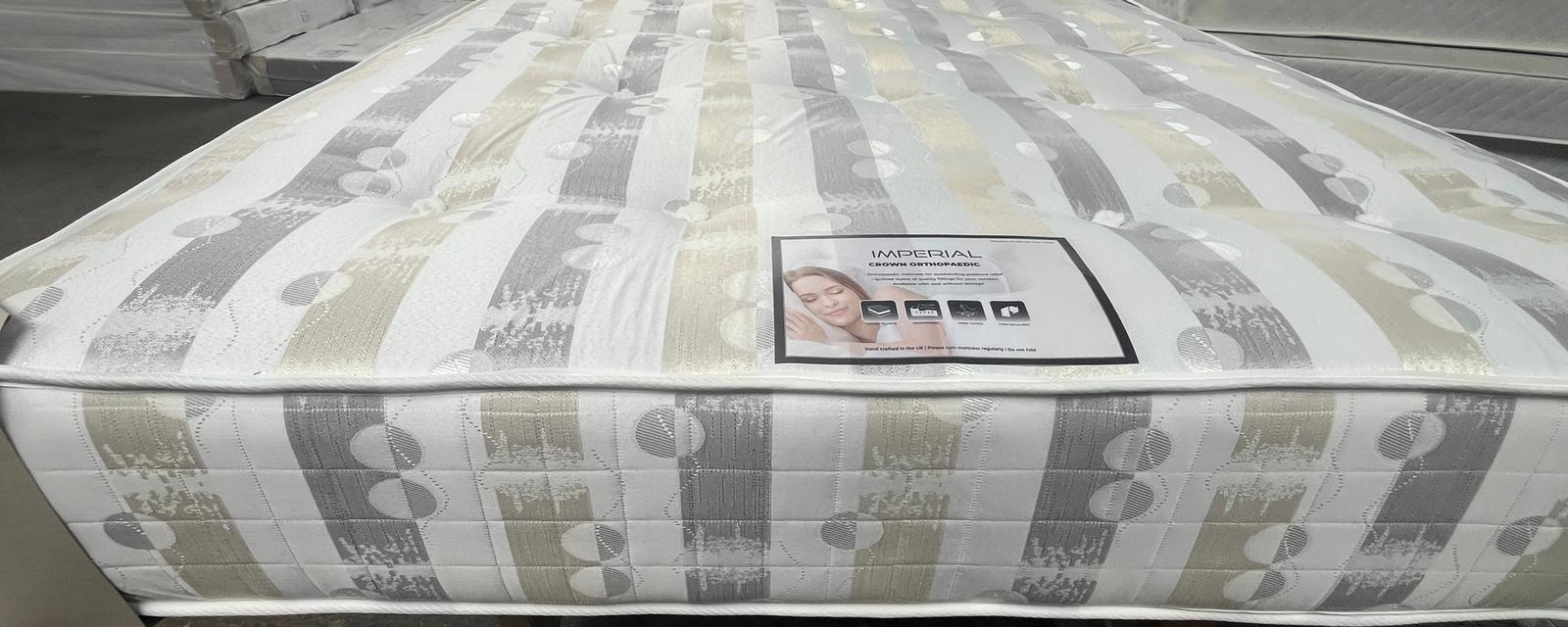 Special super firm mattress. 12.5 gage coil with butterflies on the side, compressed foam layer and polyester on the top.