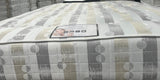Special super firm mattress. 12.5 gage coil with butterflies on the side, compressed foam layer and polyester on the top.