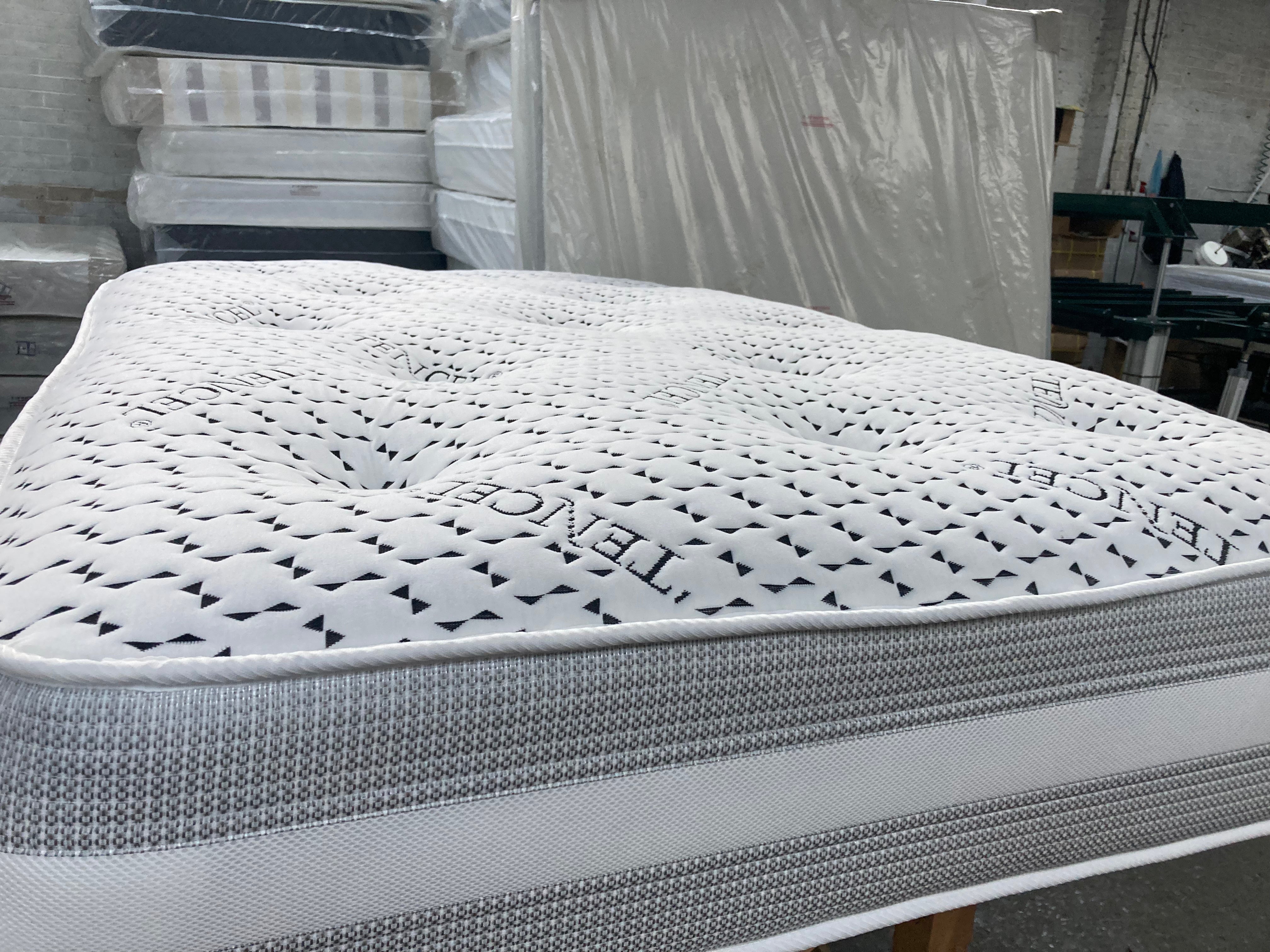 Tencel pocket sprung mattress 12 Inch, Heavier pocket Coils for Durable Support, Pocket Sprung for Motion Isolation, Medium Firm