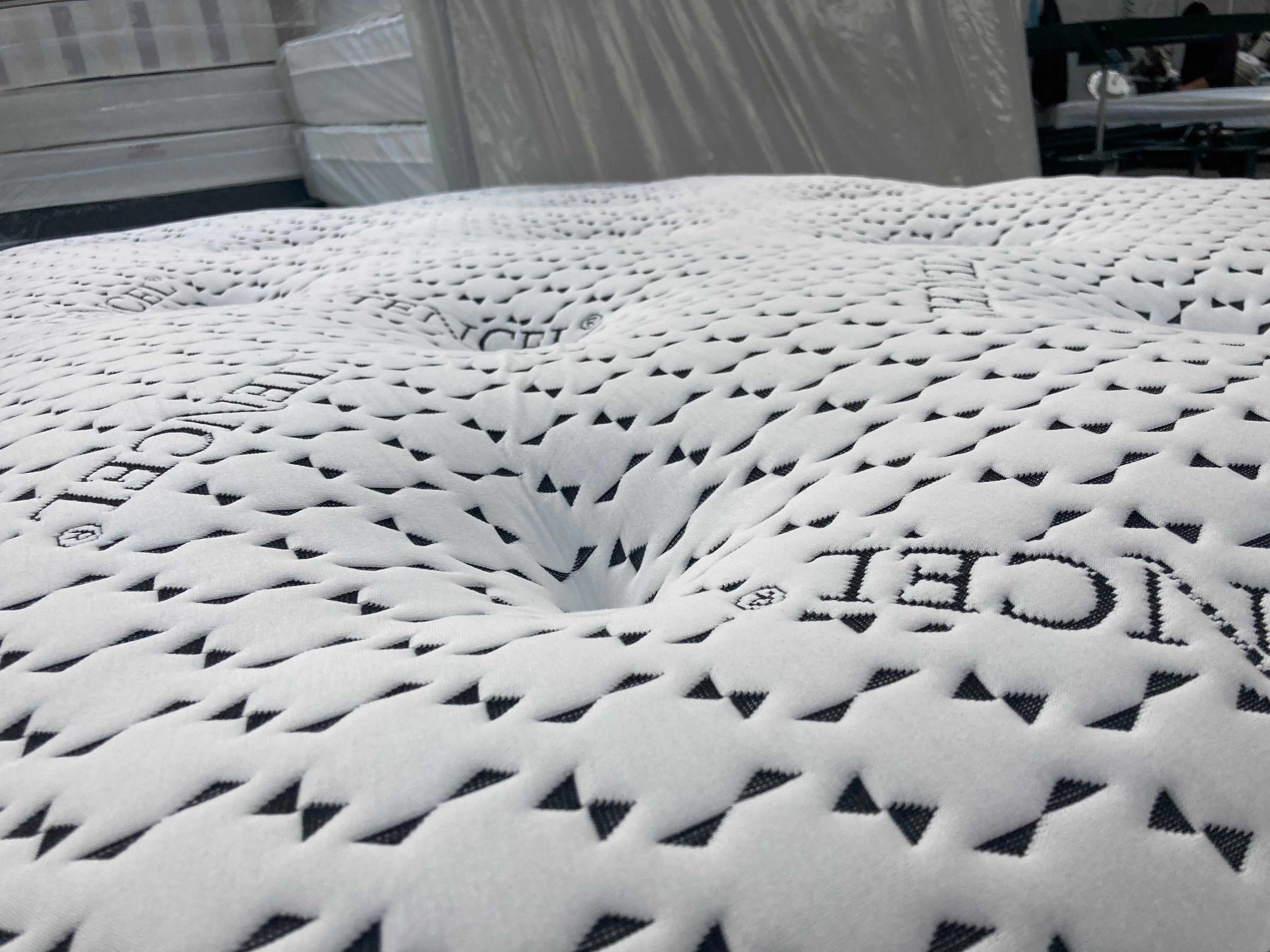 Tencel pocket sprung mattress 12 Inch, Heavier pocket Coils for Durable Support, Pocket Sprung for Motion Isolation, Medium Firm
