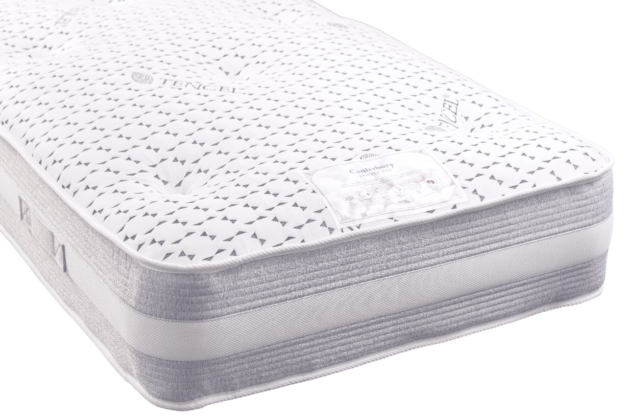 Tencel pocket sprung memory mattress 12 Inch, Heavier pocket Coils for Durable Support, Pocket Sprung for Motion Isolation, Medium Firm