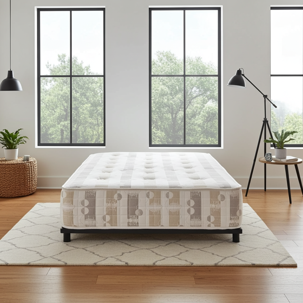 Extra Firm 10.6" Orthopedic Mattress | Heavy Duty 12.5 Gauge Open Coil Spring | High-Density Foam & Dual Polypad Support