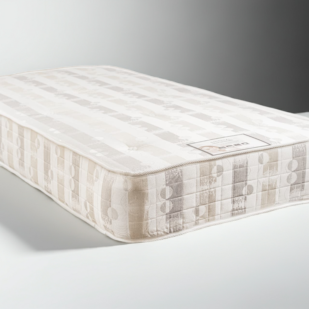Special ortho firm mattress. 12.5 gage coil Compressed foam layer and polyester on the top