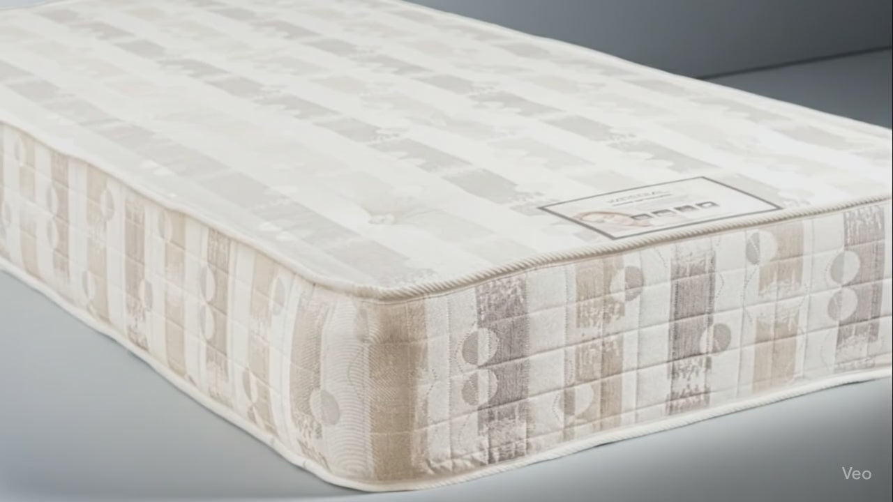 Special ortho firm mattress. 12.5 gage coil Compressed foam layer and polyester on the top