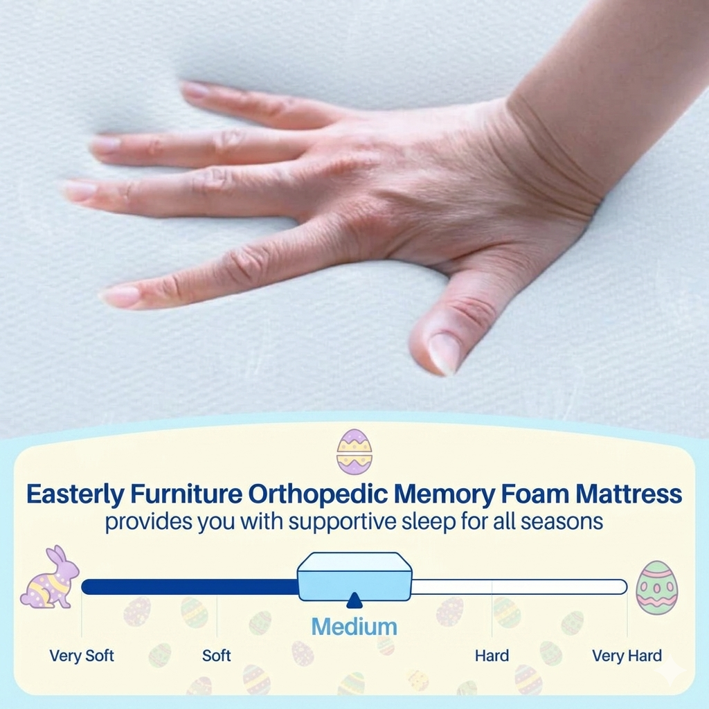 10 Inch Memory Foam Mattress – Medium Firm & Firm Options | Orthopedic Back Support | Black Border